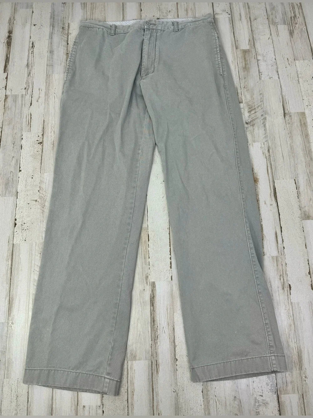 J Crew Chino Pants Mens 33x32 Gray Cotton Regular Fit
